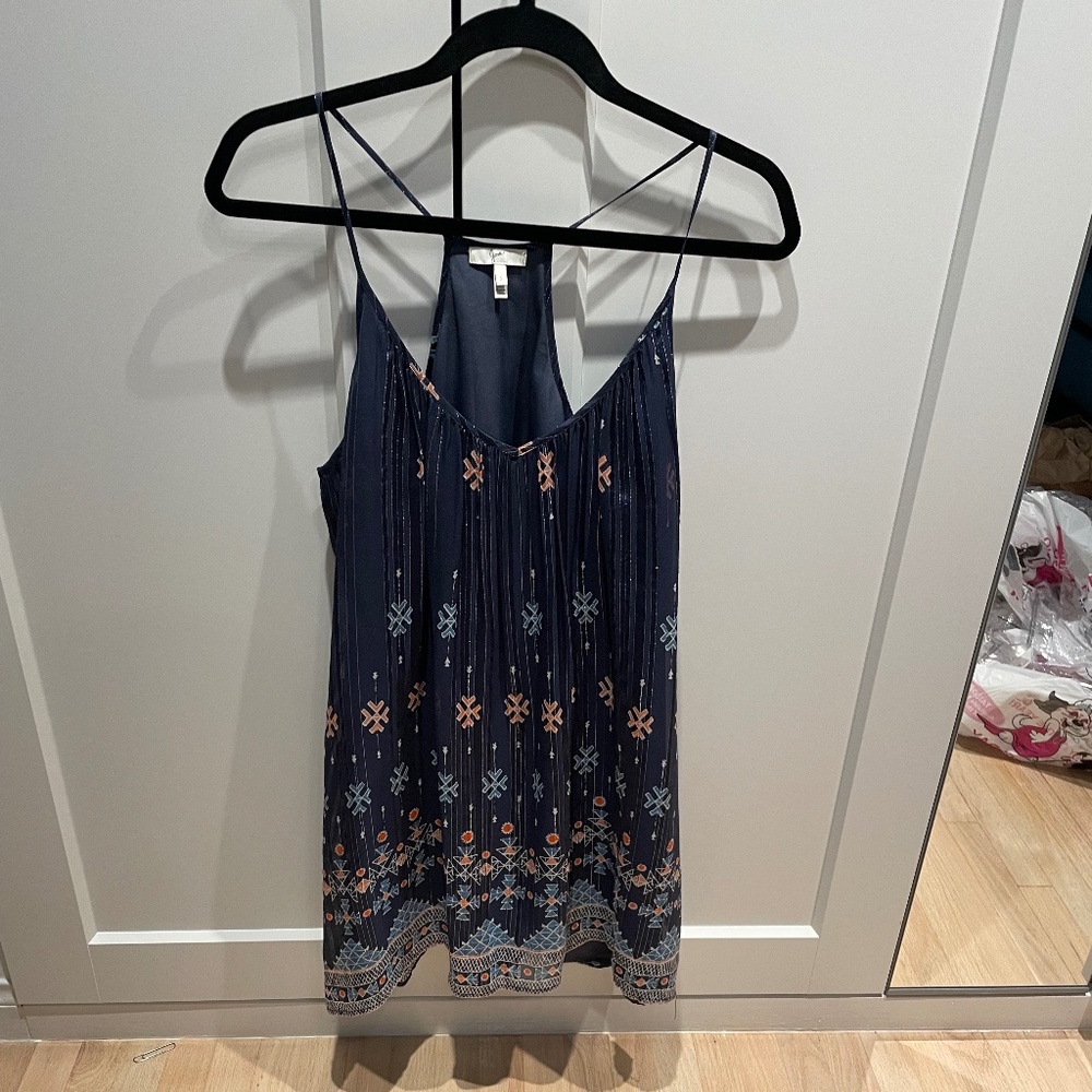Joie Multi-colored Spaghetti Strap Silk Sundress